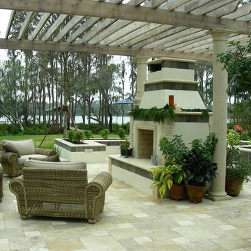 Mediterranean Outdoor Living Space, Design & Build - Odessa, Florida