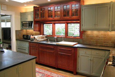 Inspiration for a craftsman kitchen remodel in San Diego