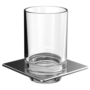Art 1620.001.02 Wall Mounted Tumbler in Crystal Clear Glass
