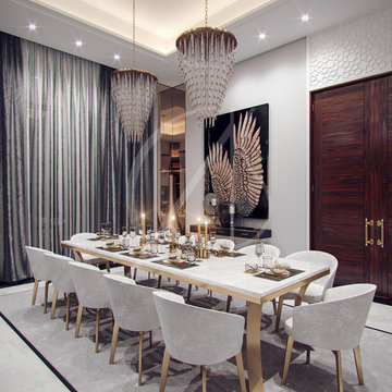Family villa Contemporary Arabic Interior Design
