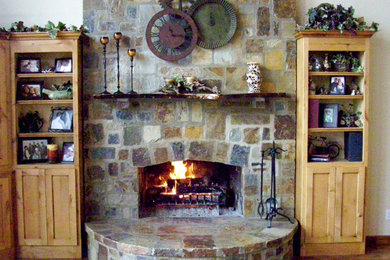 Elegant living room photo in Other