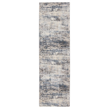Vibe by Jaipur Living Benton Abstract Area Rug, Blue/Gray, 3'x10'