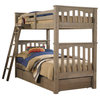 Crosspointe Twin over Twin Bunk Bed, Twin Size Trundle