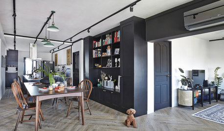 Houzz Tour: 4-Room Flat Renovated with a Stylish, Musical Twist