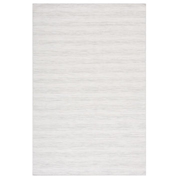 Safavieh Hampton Htn231A Striped Rug, Ivory/Gray, 6'5"x6'5"