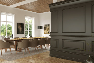 Example of a classic dining room design in Los Angeles