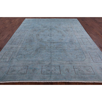8' 4" X 10' 3" Full Pile Overdyed Hand Knotted Rug - Q5947