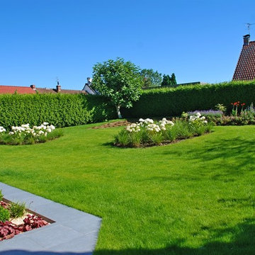 Transformation d'un jardin mono pente en jardin plateaux
