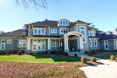 Inspiration for a coastal exterior home remodel in Charlotte