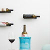 Single-Bottle Vino Styx Wine Rack, Satin Black, Facing Right