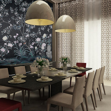 hand painted wallpaper project show