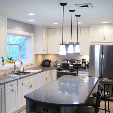 Silver Spring, MD White Kitchen Remodel