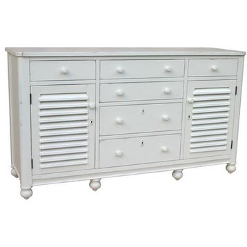 Chest of Drawers TRADE WINDS NEWPORT Traditional Antique White Paint