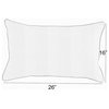 Sunbrella Carrington Indigo Geometric Outdoor XL Lumbar Pillow