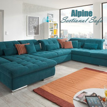 Modern Genuine-Leather White Sofa Set