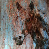 Marmont Hill, "Rustic Horse II" by Irena Orlov Painting on Wrapped Canvas, 40x40