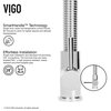 VIGO Edison Pull-Down Kitchen Faucet With Soap Dispenser, Chrome