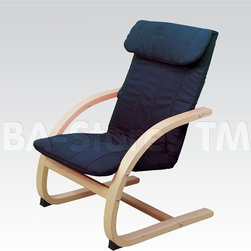 Fabric Youth Relaxing Chair in Navy - Armchairs And Accent Chairs