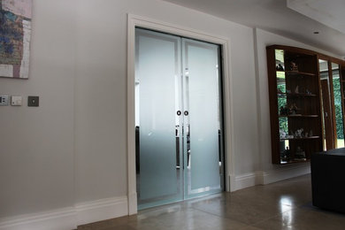 Private House - Double Glass Pocket Door