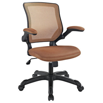 Cool Office Desk Chair, "Edison", Light Brown