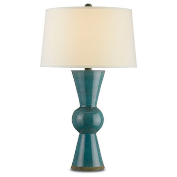 Upbeat Teal Table Lamp