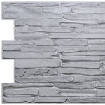 Dundee Deco - Grey Flagstone 3D Wall Panels, Set of 5, Covers 28.1 Sq Ft - Dundee Deco's 3D Falkirk Retro are lightweight 3D wall panels that work together through an automatic pattern repeat to create large-scale dimensional walls of any size and shape. Dundee Deco brings a flowing, soothing texture with a touch of luxury. Wall panels work in multiples to create a continuous, uninterrupted dimensional sculptural wall. You can cover an existing wall with wall tiles or disguise wallpaper or paneled wall. These modern wall tiles create a sculptural and continuous dimensional surface to any room setting through patterning. Dundee Deco tile creates a modern seamless pattern on a feature wall or art piece.