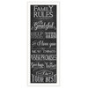 Family Rules 2 White Framed Print Wall Art