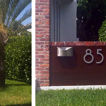 modern house numbers - customer photo