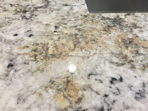 White Ice Granite Has Rust Stains, How To Get Rust Stains Off Countertops