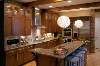 Trendy kitchen photo in Denver