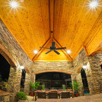 Pool House Backyard Design