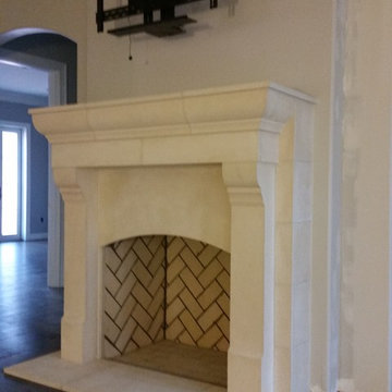 CAST STONE FIREPLACE MANTELS