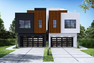 Inspiration for a contemporary exterior home remodel in Houston