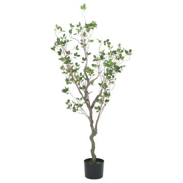 Willey Artificial Leaf Tree, Green, 18wx14.5dx47h