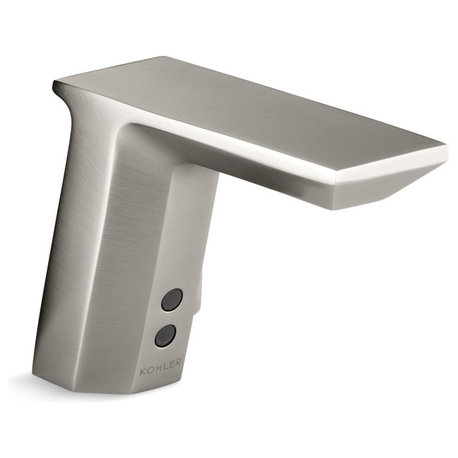 Kohler Geometric Single-Hole Touchless Bathroom Sink Faucet, Vibrant Stainless