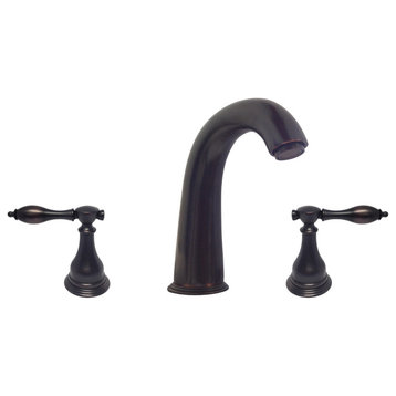 Houseguard Hardware Widespread Bathroom Faucet, Oil Rubbed Bronze