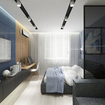 Дизайн-проект однокомнатной квартиры в современном стиле