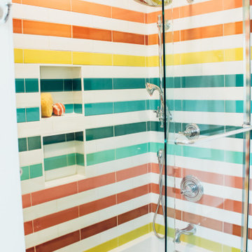 Rainbow Stripe Bathroom