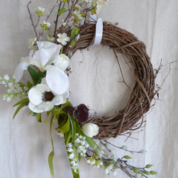 Woodland Spring Wreath - Artificial Flower Arrangements