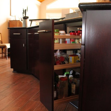 Custom soft close cabinets maximize storage