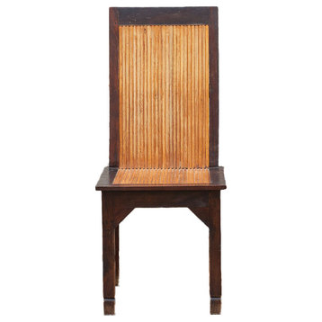 Tall Plantation Bamboo & Teak Chair