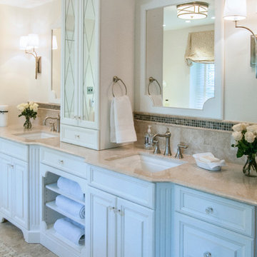 Elegant Master Bath in Classic Marble