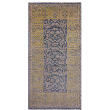 William Morris Hand Knotted Rug 5' 0" X 9' 10" Q6773