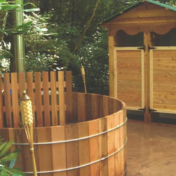 Wood-Fired Hot Tubs on Grade - Hot Tubs
