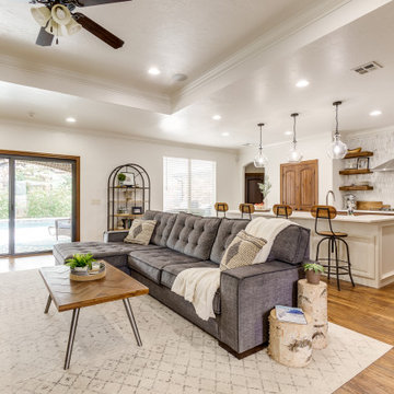 Edmond Kitchen and Living Room Transformation by Ten Key