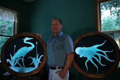 Blue Heron & Octopus
