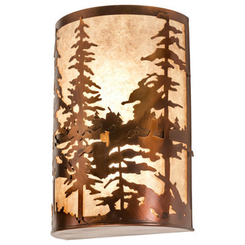 12 Wide Tall Pines Wall Sconce
