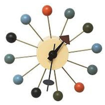 Mid-Century Design Color Bubble Wall Clock
