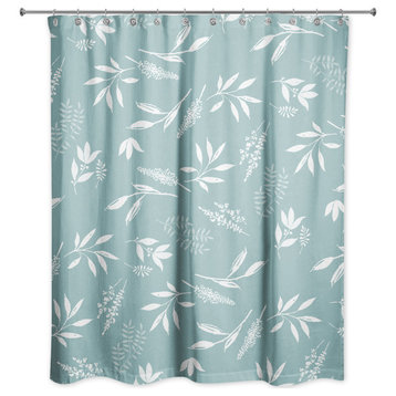 Botanical Branches 5 71x74 Shower Curtain