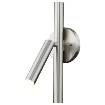 Z-Lite 917-3S-LED Forest 3 Light 14" Tall LED Wall Sconce - Brushed Nickel